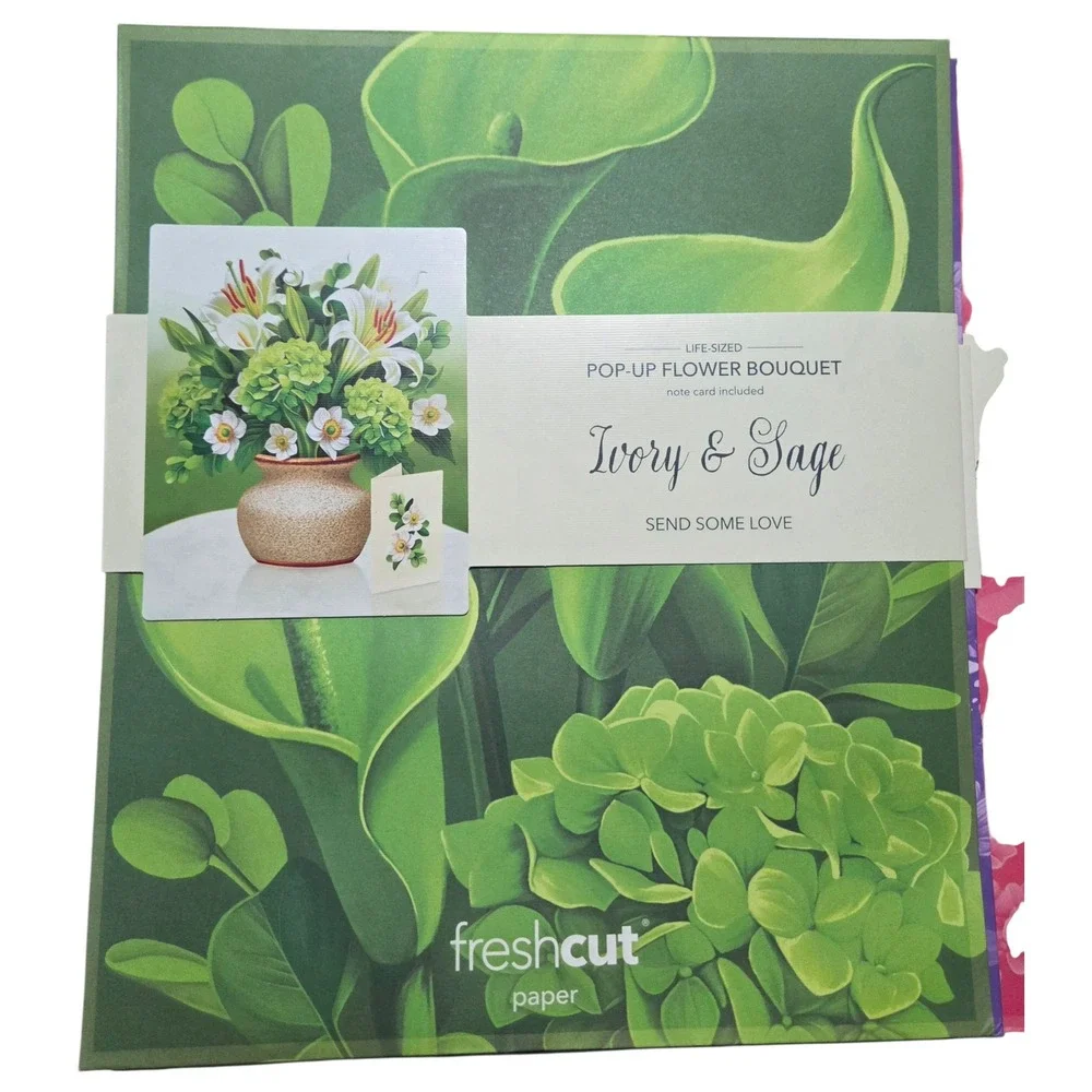 Freshcut Paper 3D‎ Pop Up Greeting Cards Lot of 3 Designs Hummingbird 10x11.5